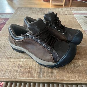 Keen Men’s Brown Leather Hiking Work Shoe